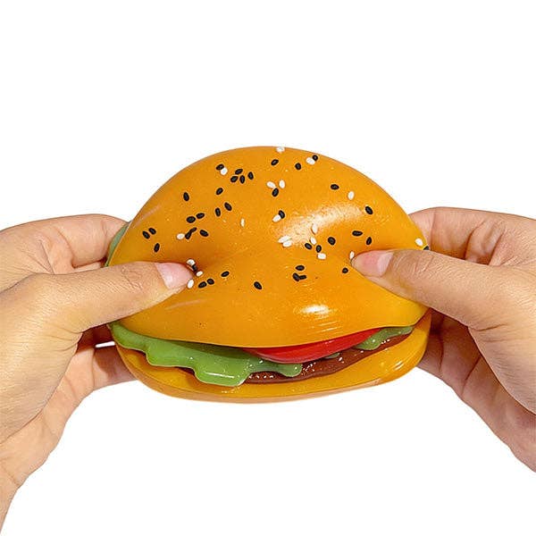 Taba Squishies® Peelables Deluxe Premium Silicone Fidget Toy (1pc) Hamburger