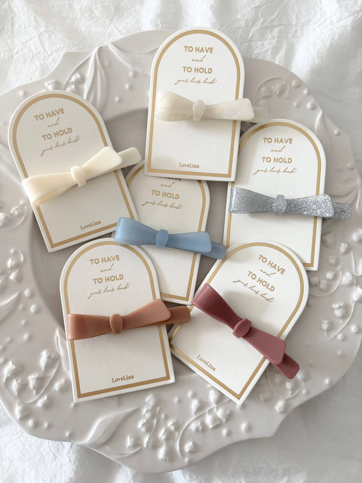 Bow Shape Hair Clips