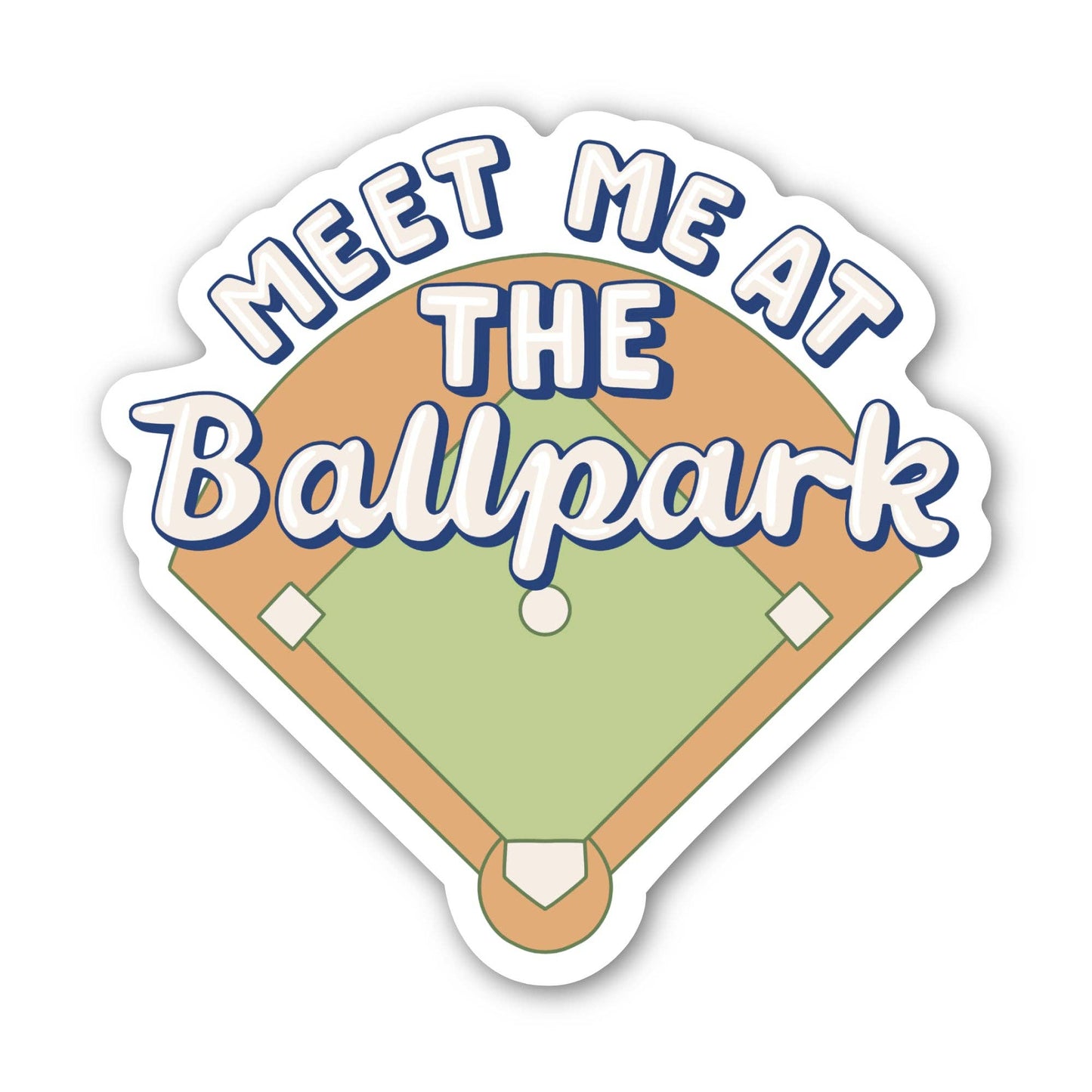"Meet me at the ballpark" Baseball Sticker