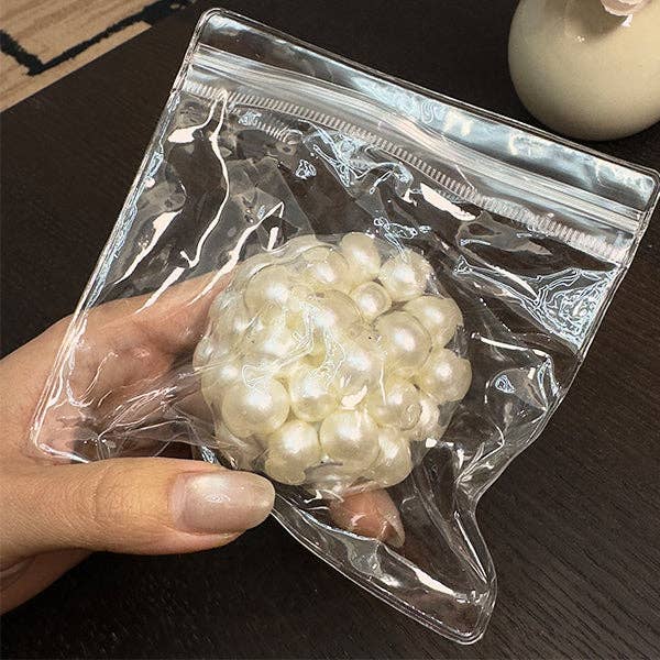 Crunch & Squish Crunchy Squishy Stress Ball Fidget Toy - Pearl