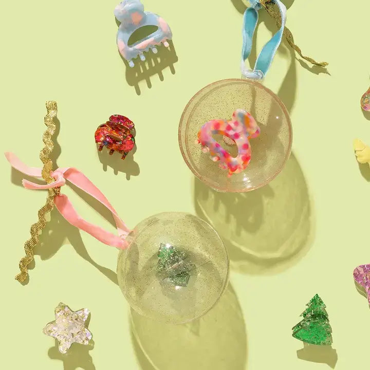 Bulb Ornament w/3 Acetate Claw Clips