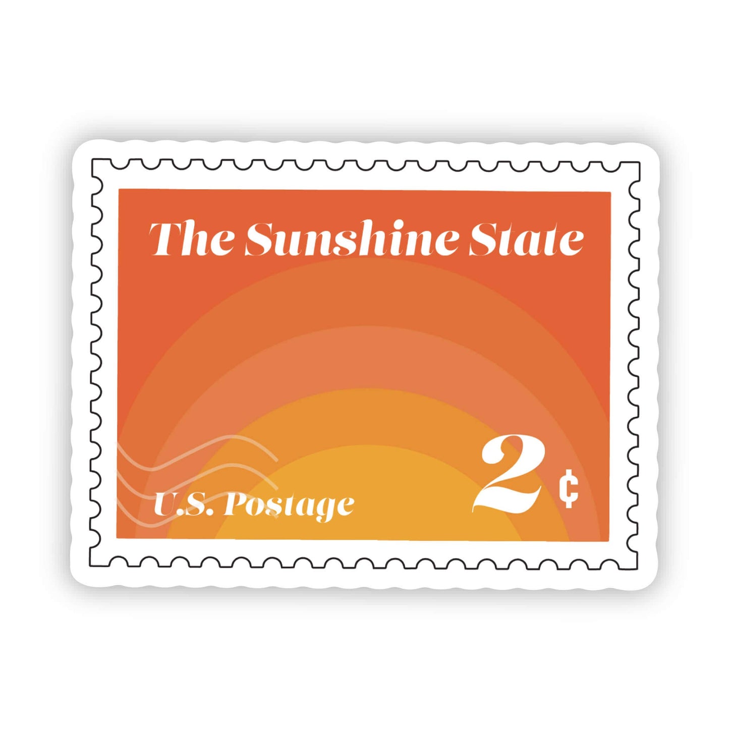 The Sunshine State Postage Stamp Sticker