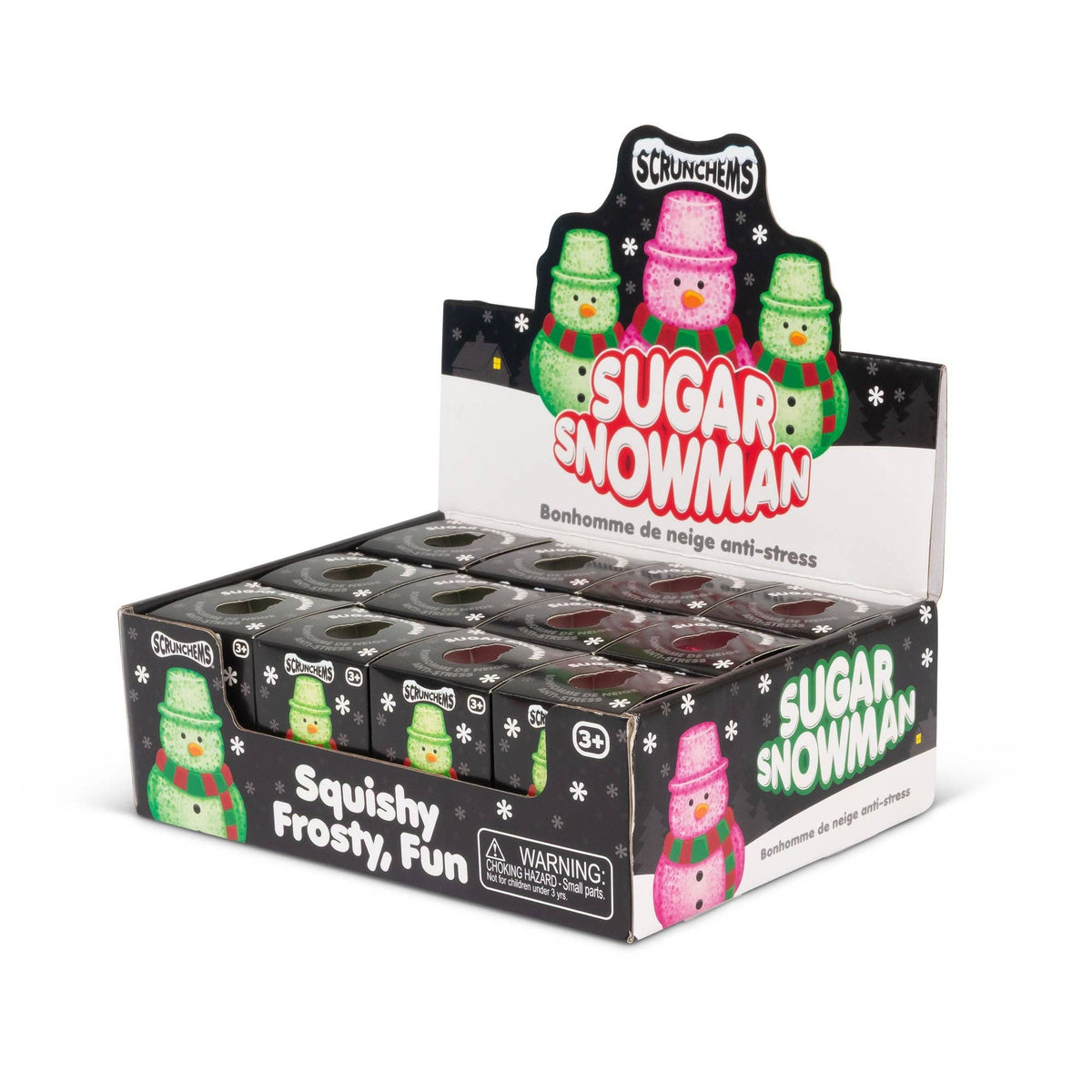 Scrunchems Sugar Snowman Squishy Fidget Toy