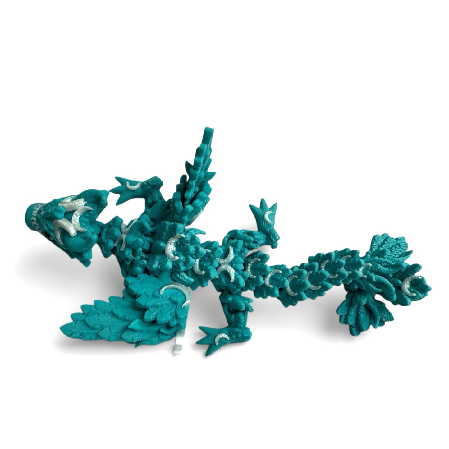 3D Printed Dragon- 5” Turqoise