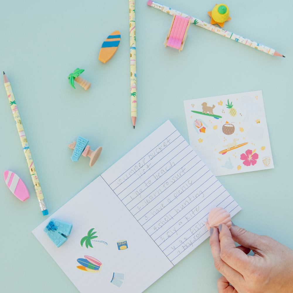 Surf's Up Eraser Set