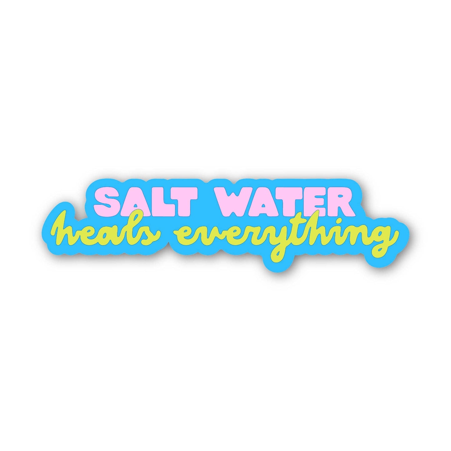 Salt Water Heals Everything - Summer vacation sticker