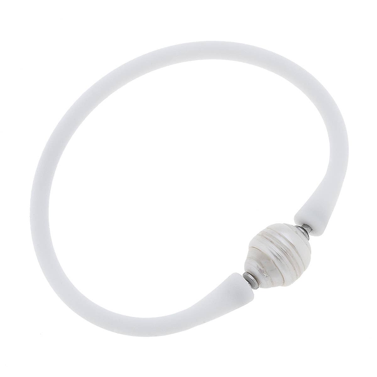 Bali Freshwater Pearl Silicone Children's Bracelet
