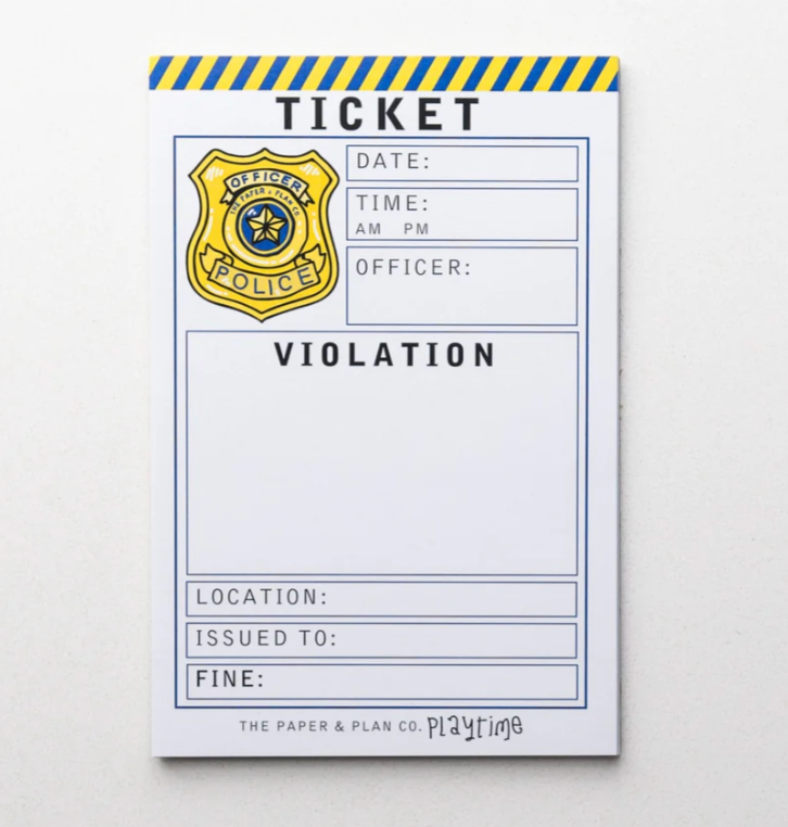 Kids Playtime Pad™ - Police Ticket Violation