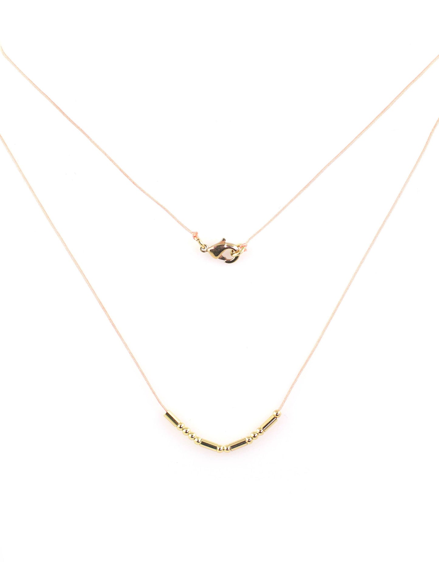 Morse Code Necklace - Gold - BRAVE