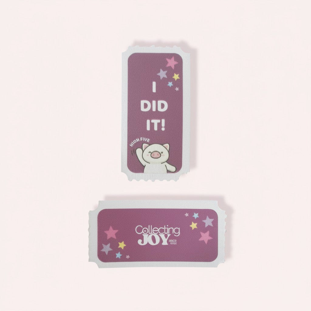 "I did it!" Behavior Reward Tickets - Piggy