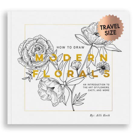Draw Modern Florals (Mini) How to Draw Book