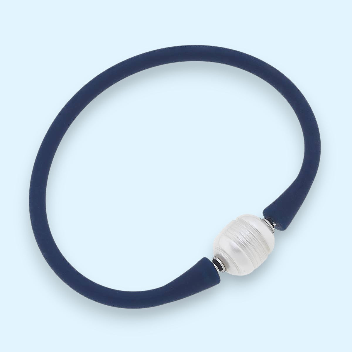 Bali Freshwater Pearl Silicone Children's Bracelet