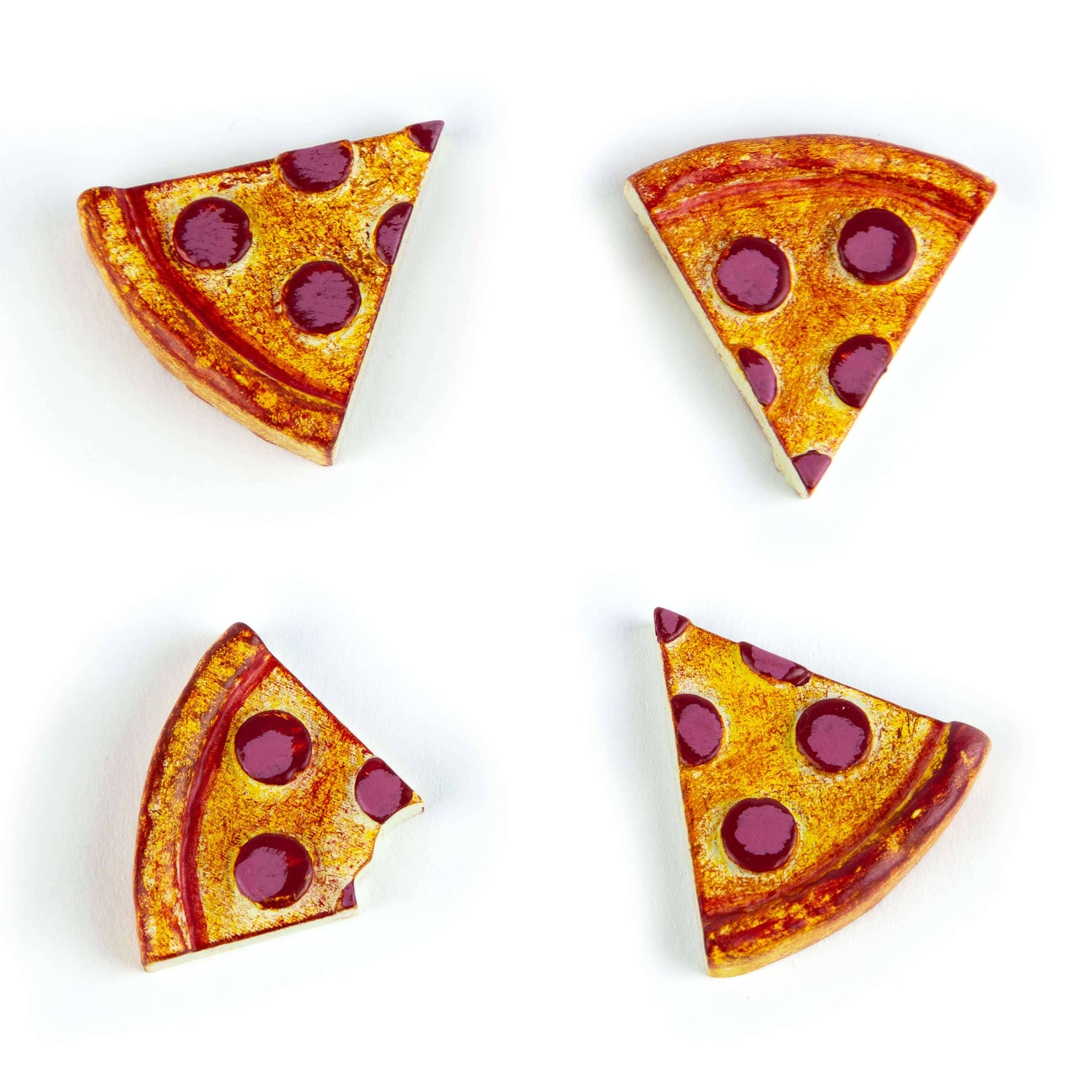 Pizza Magnets with Iconic Packaging: Set of 4