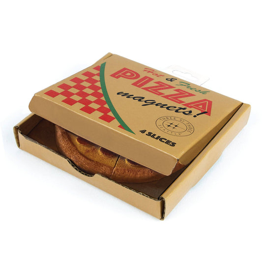 Pizza Magnets with Iconic Packaging: Set of 4