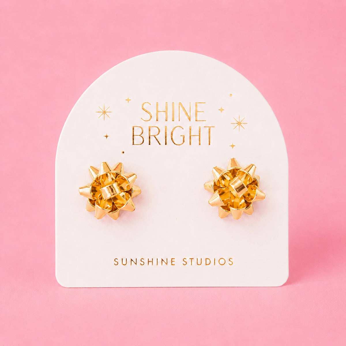 Holiday Bow Earrings | Single | Gold