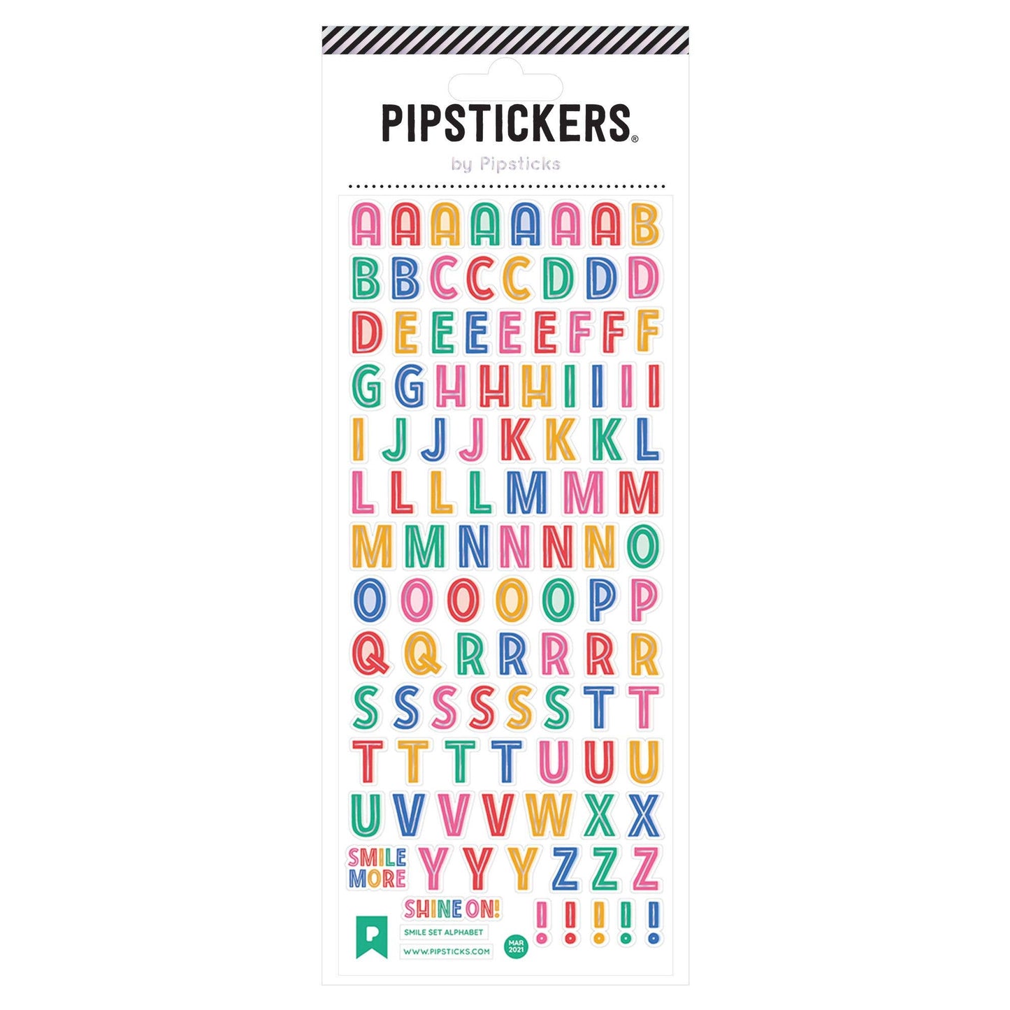Rainbow Alphabet Stickers