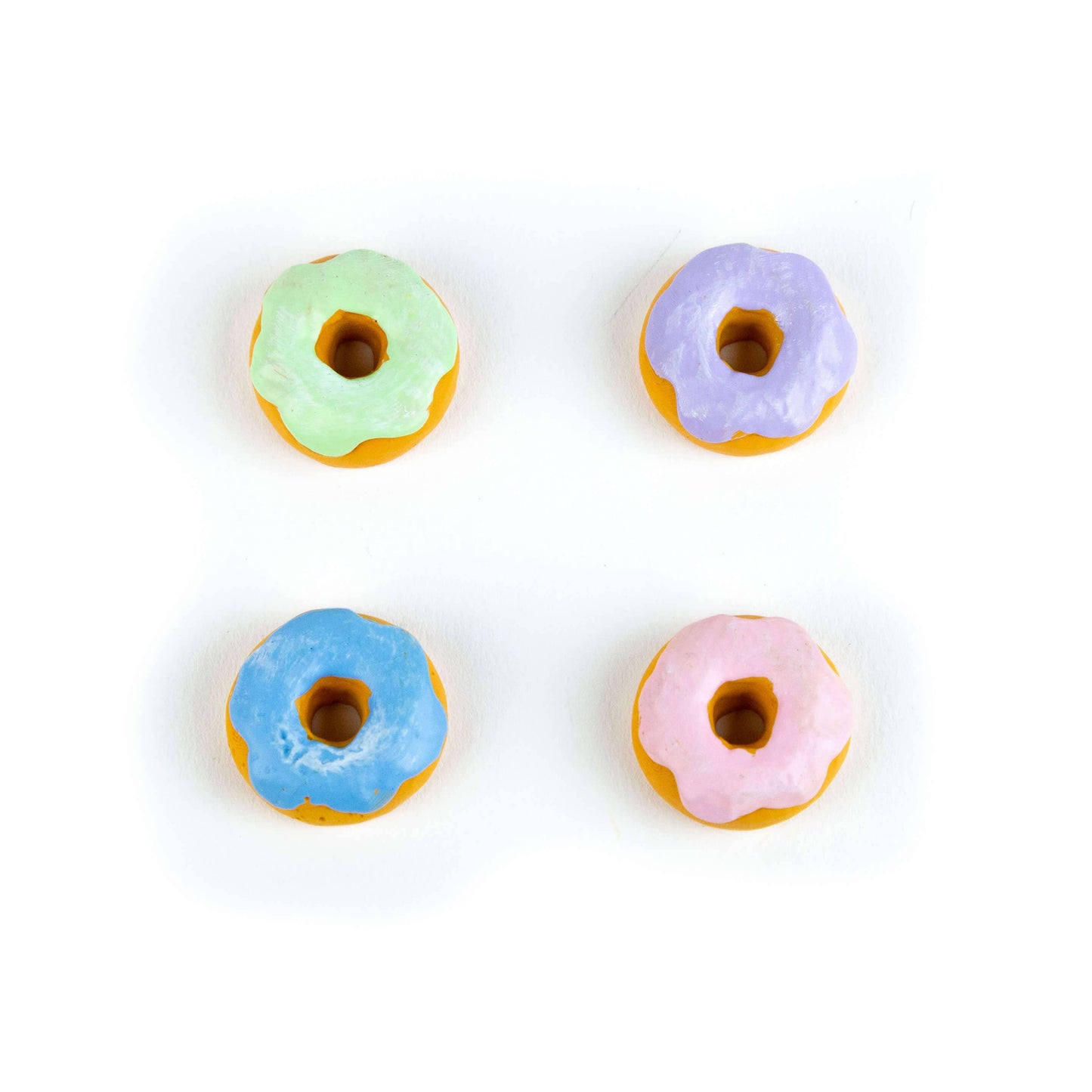 Donut Magnets with Iconic Packaging: Set of 4