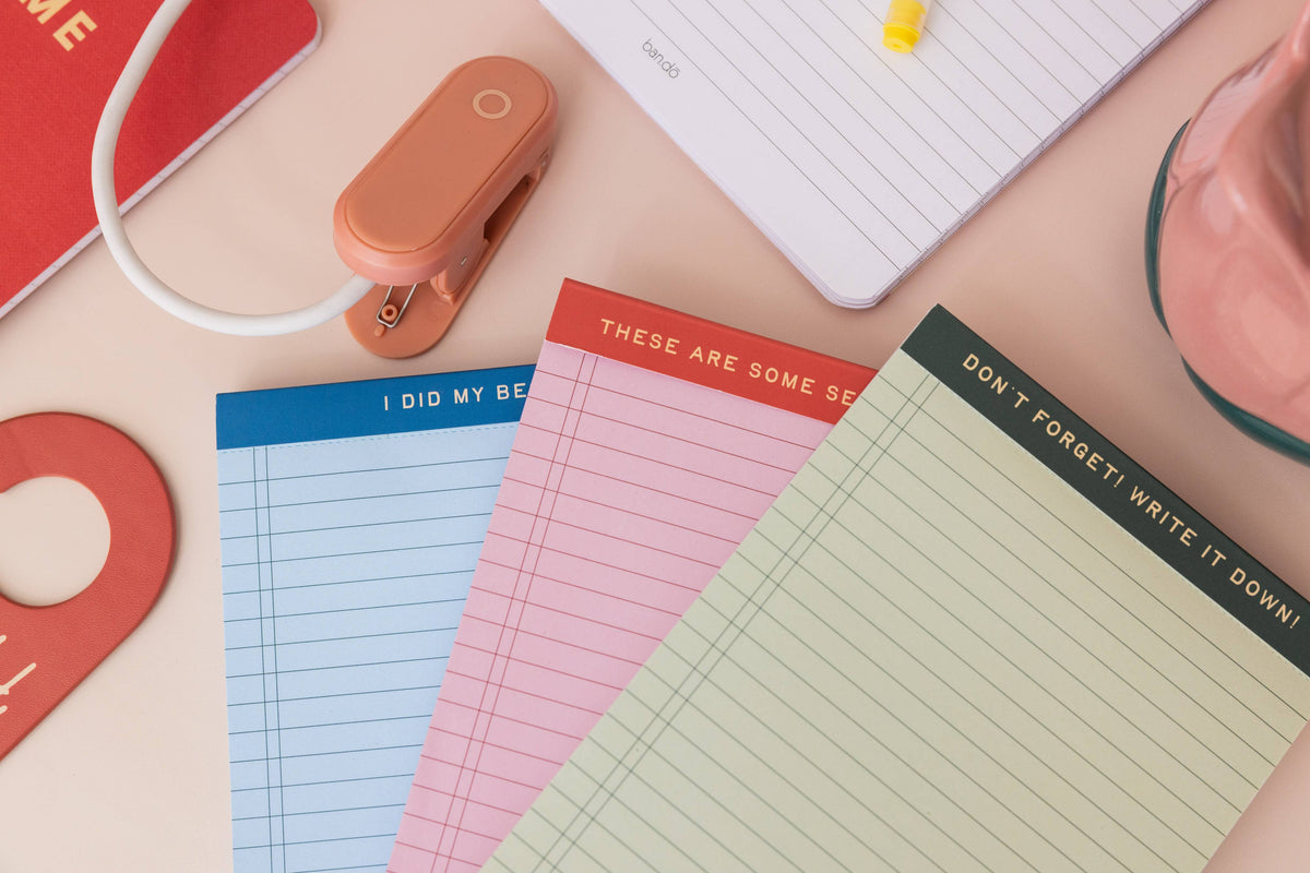 Mini Legal Pad Set, Serious Notes