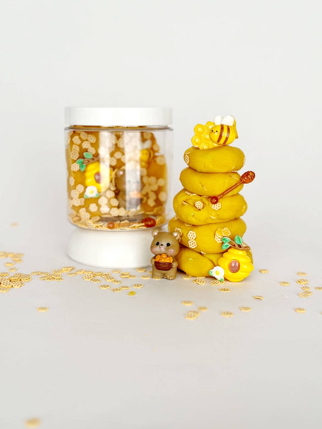 All Natural Honey Bear Mini Dough-To-Go - Medium Jar