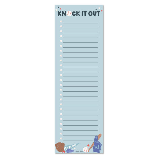 Knock It Out 4x12 To Do Notepad
