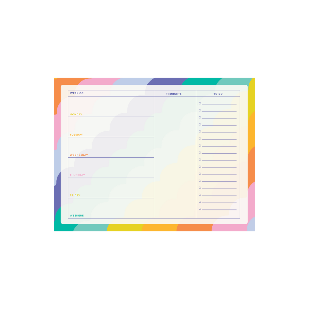 Tearaway Notepad Large: Rising Scallop