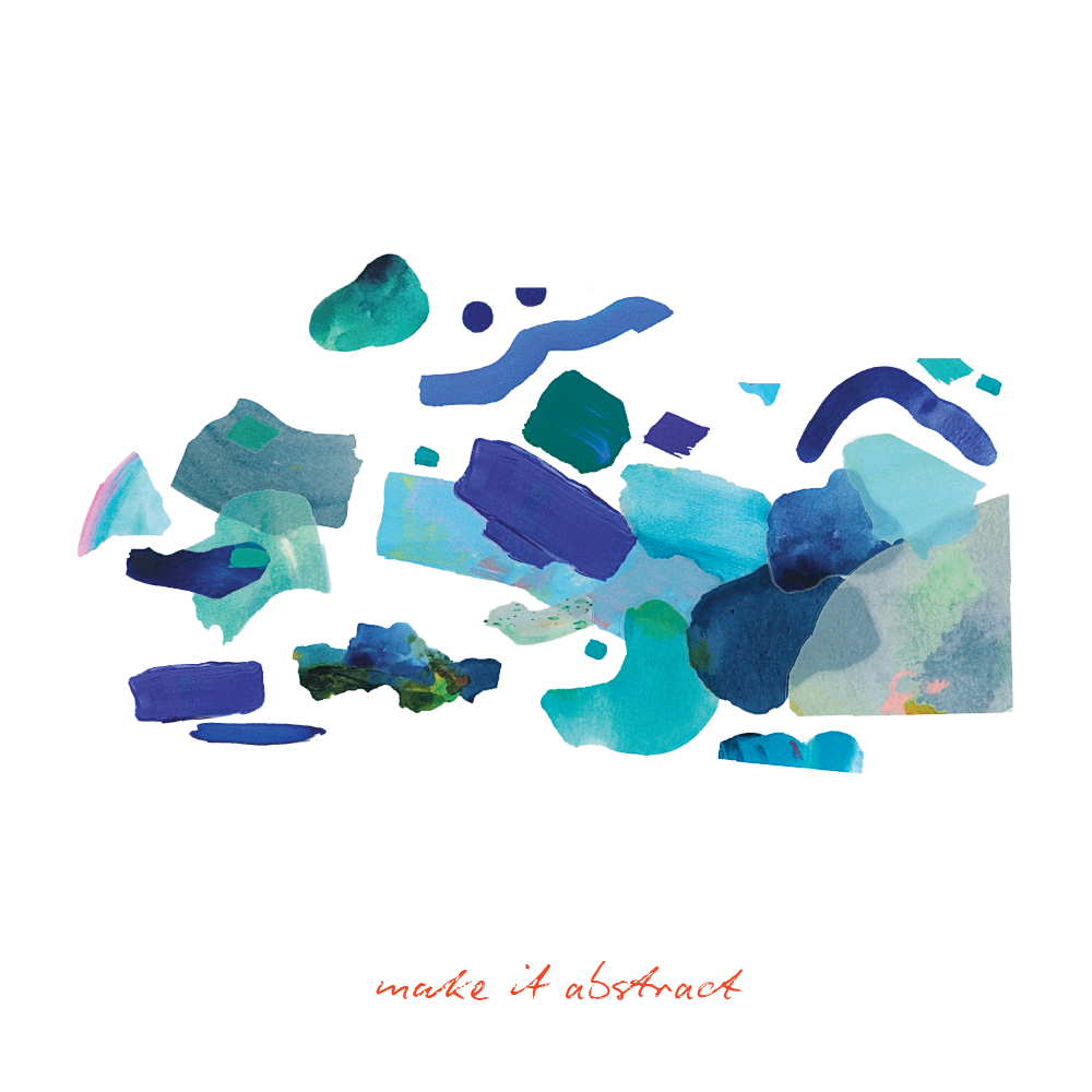Vibrant Blues Paint Peels - No.005 Single Sticker Sheet