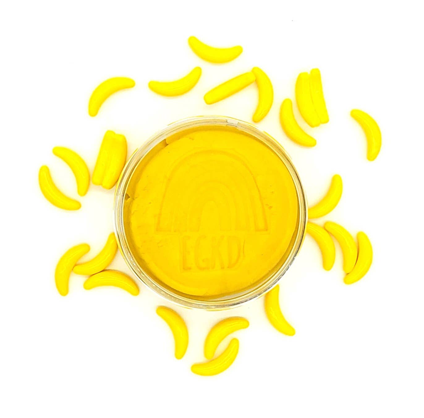 All Natural Yellow KidDough with Glitter