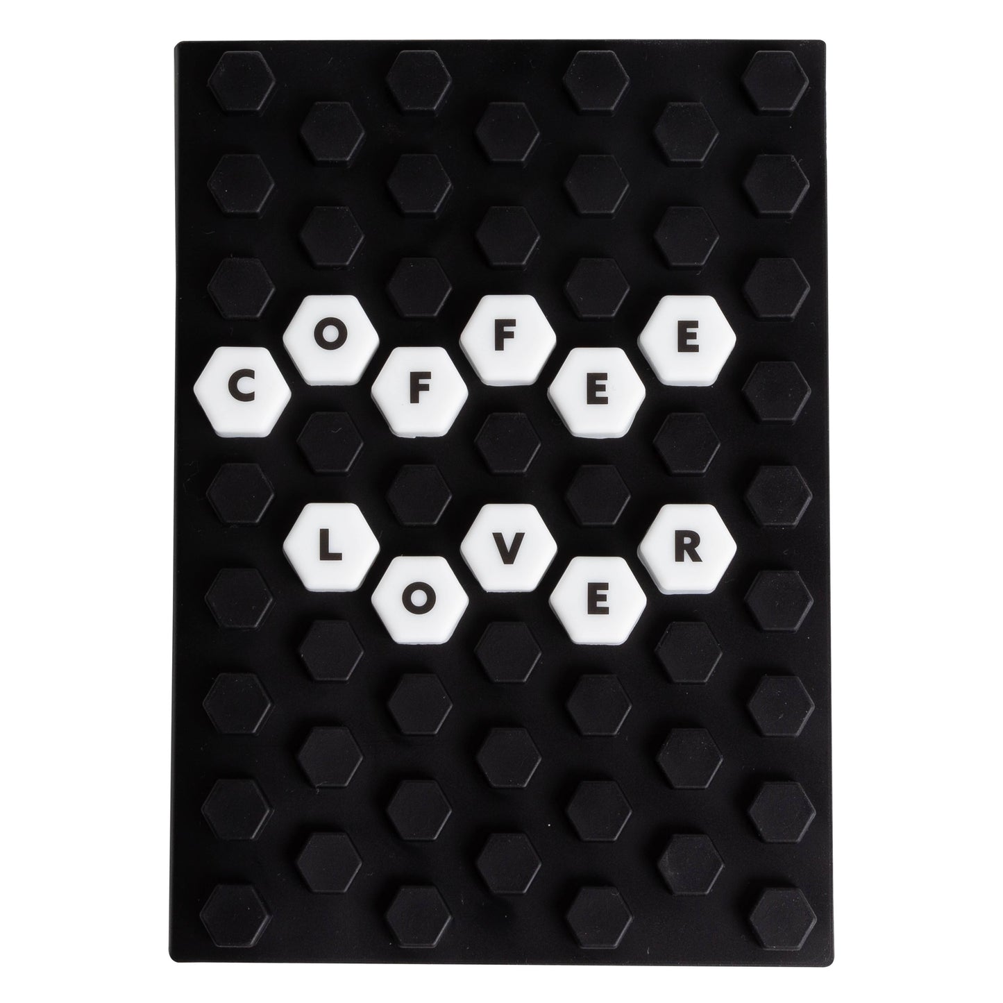 Letterboard Journal Notebook, Black Honeycomb