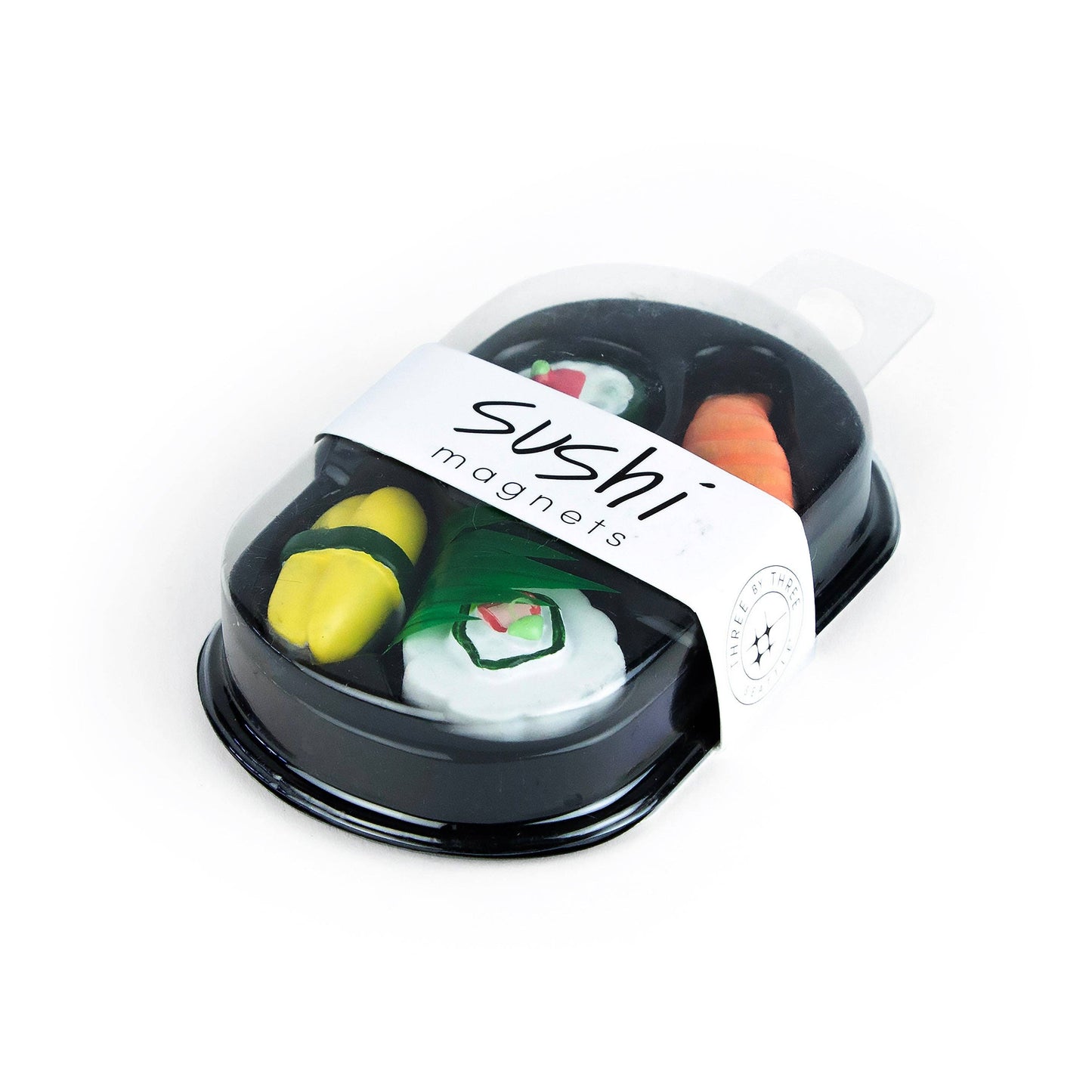 Sushi Magnets with Iconic Packaging: Set of 4