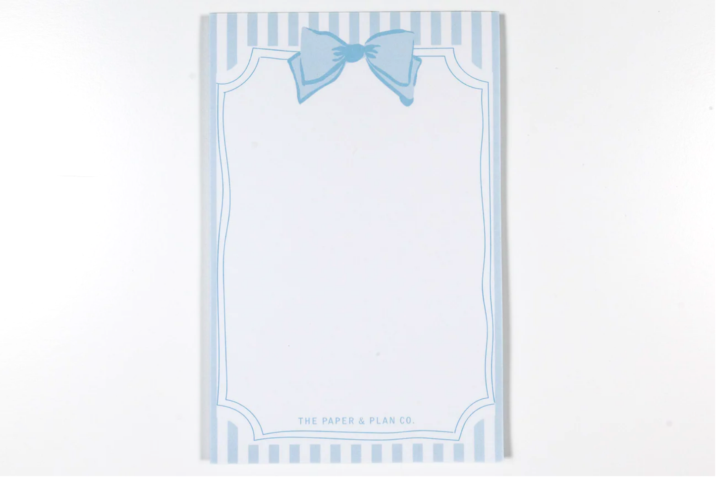 Blue Single Coquette Bow Notepad