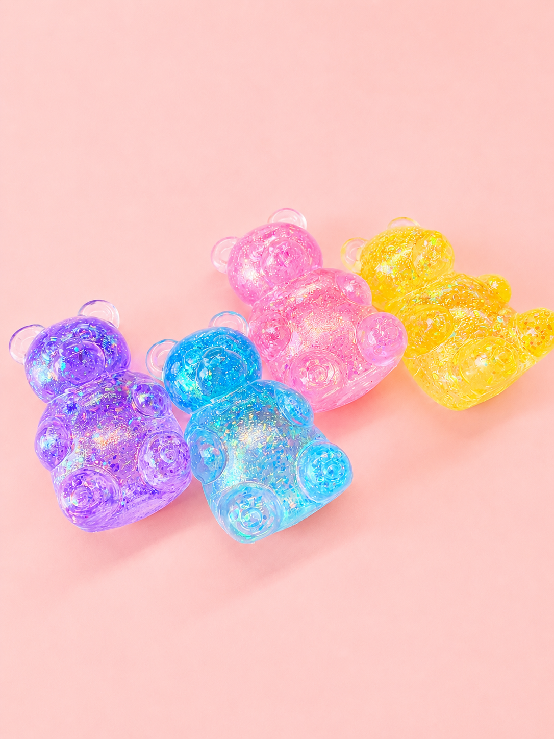 Sparkle Pop Bear Squishy: Gold