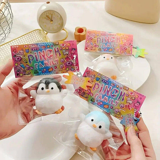 Pinch Family: Taba Squishy Penguin Fidget - Blue