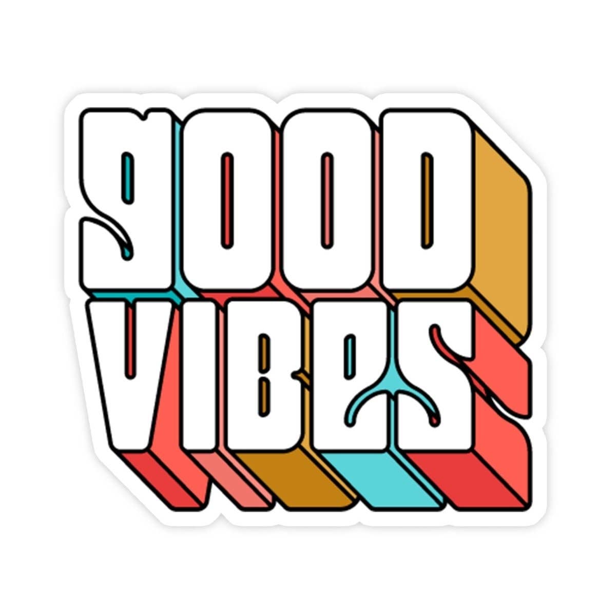 Good Vibes Waterproof Vinyl Sticker