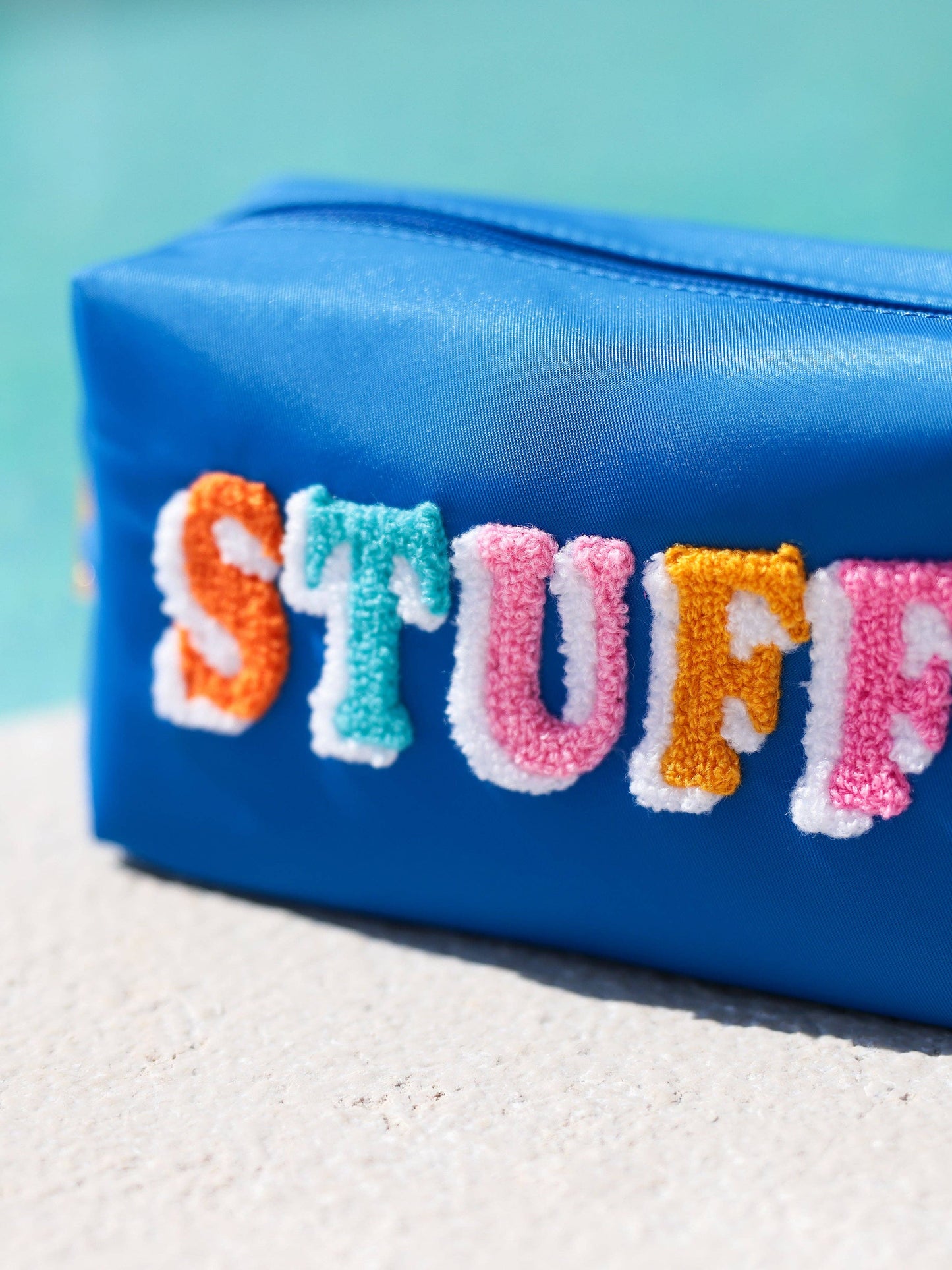 "STUFF" SMALL ZIP POUCH