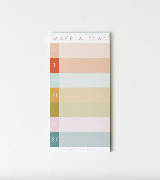 Make A Plan Notepad