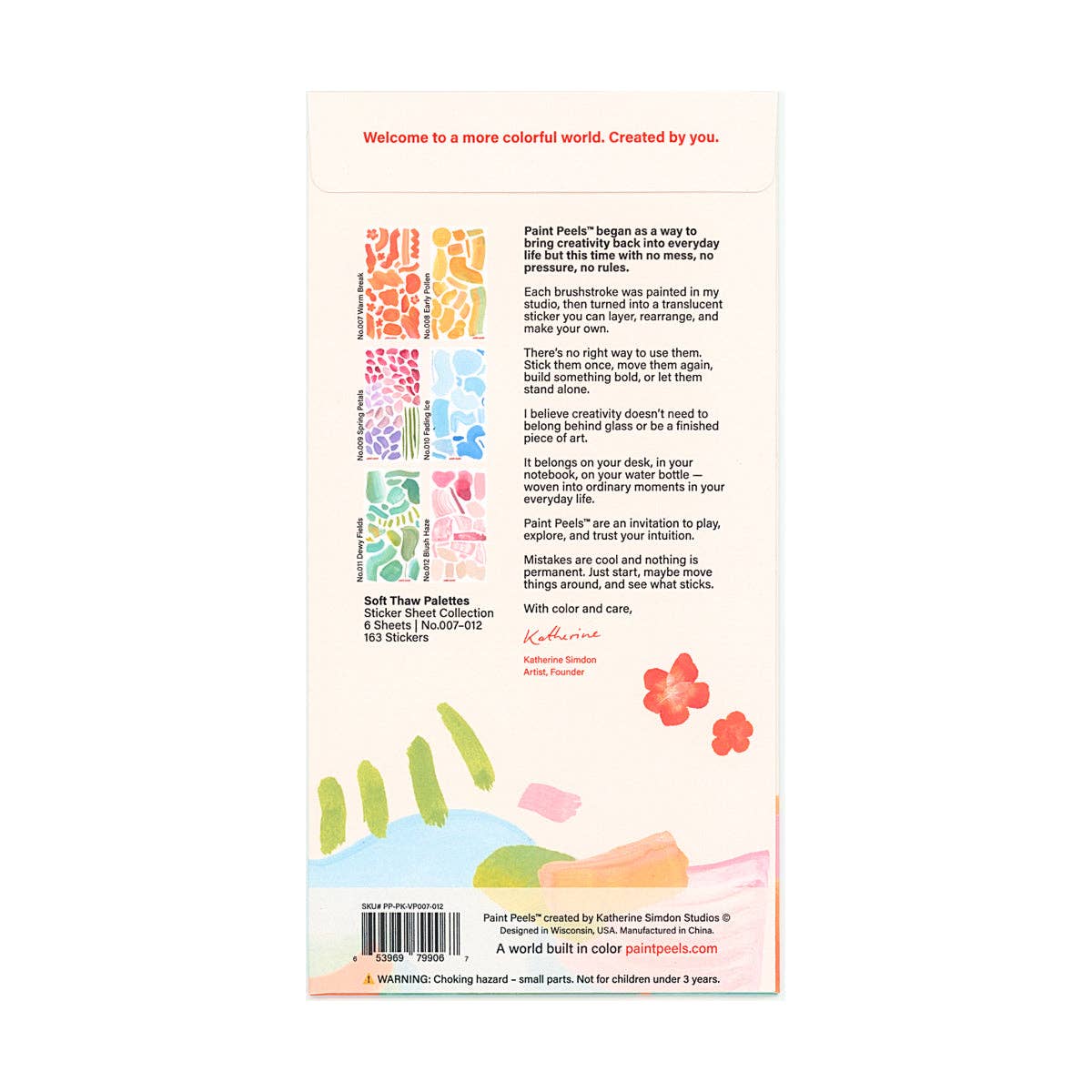 Soft Thaw Collection Paint Peels - No.007-No.012 Pack