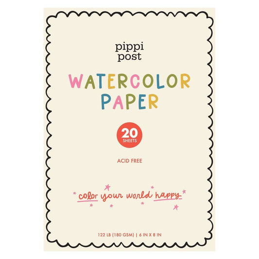 Watercolor Paper 6x8 Pad by Pippi Post