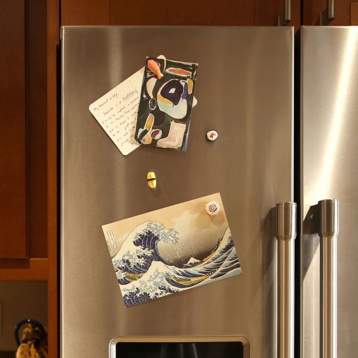 Sushi Magnets with Iconic Packaging: Set of 4