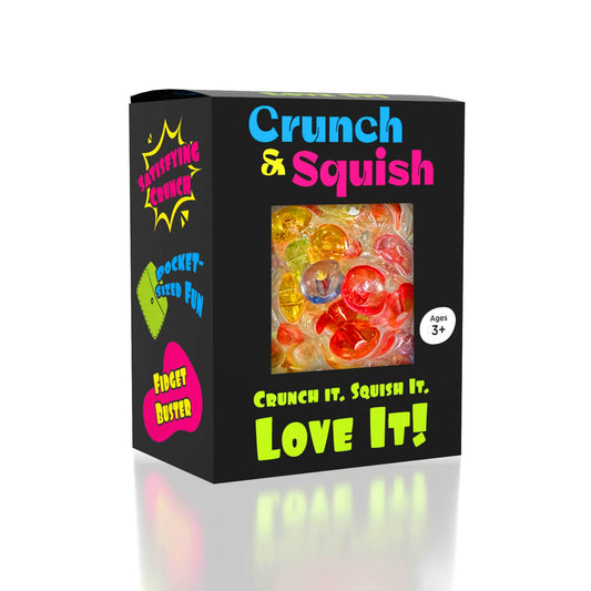 Crunch & Squish Crunchy Squishy Stress Ball Fidget Toy - Rainbow