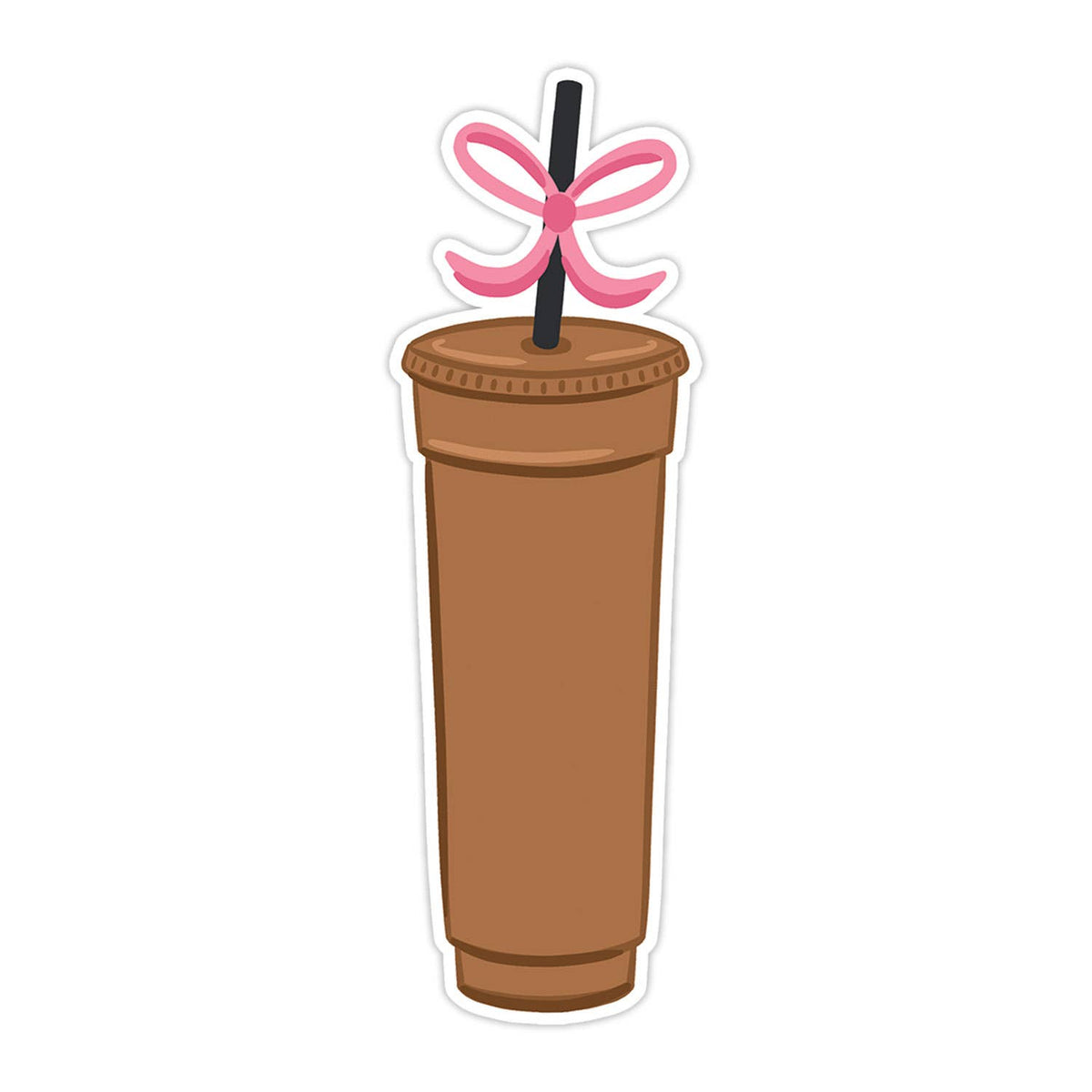 Iced Coffee Die Cut Bookmark