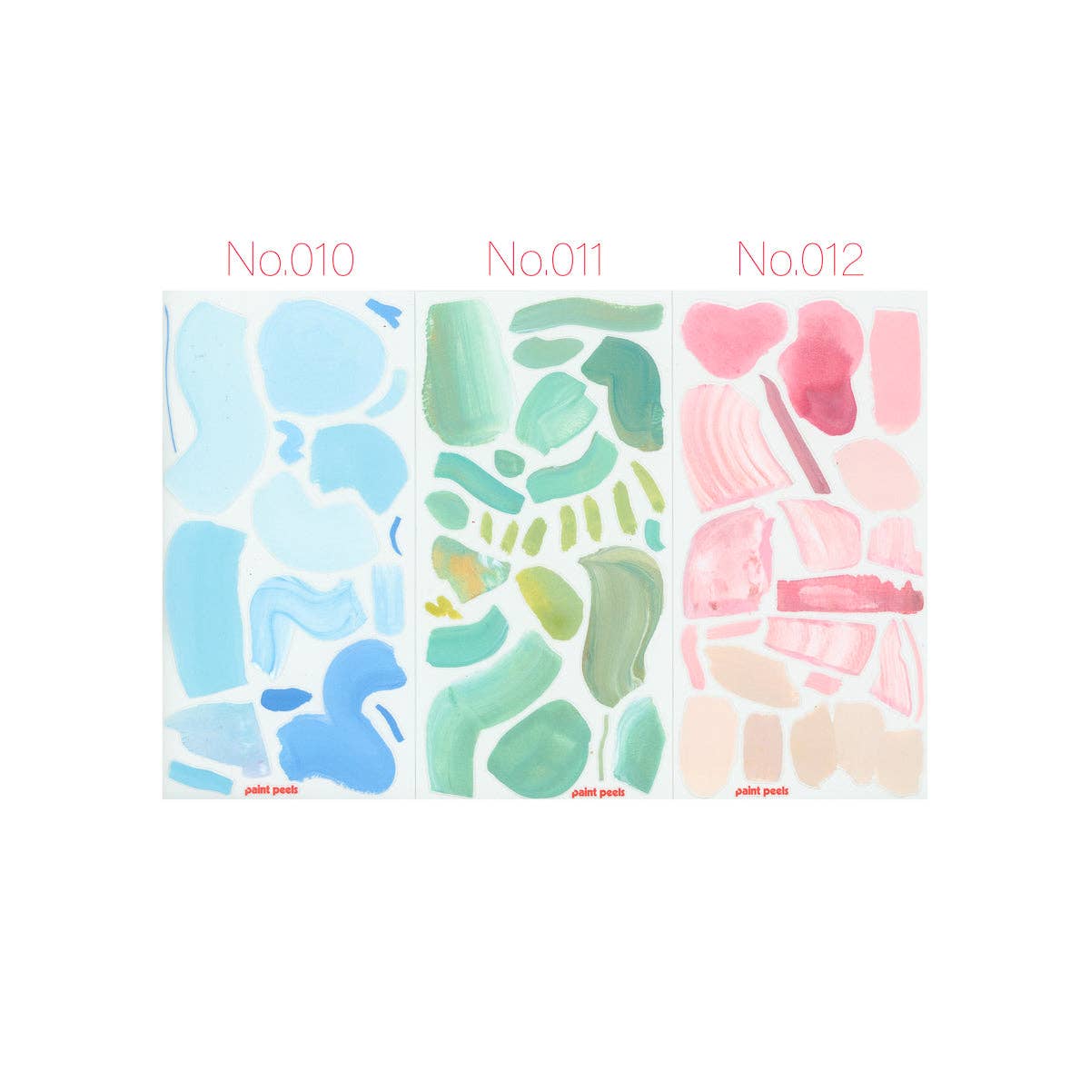 Soft Thaw Collection Paint Peels - No.007-No.012 Pack