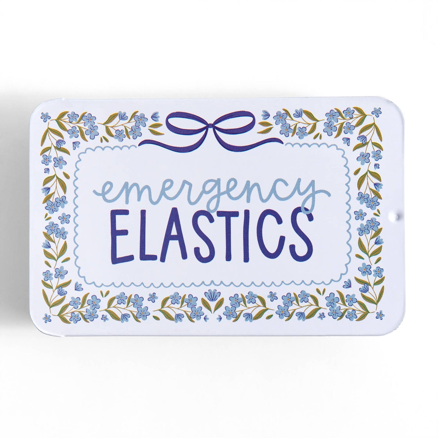 Emergency Elastics Travel Tin with 20 Hair Ties