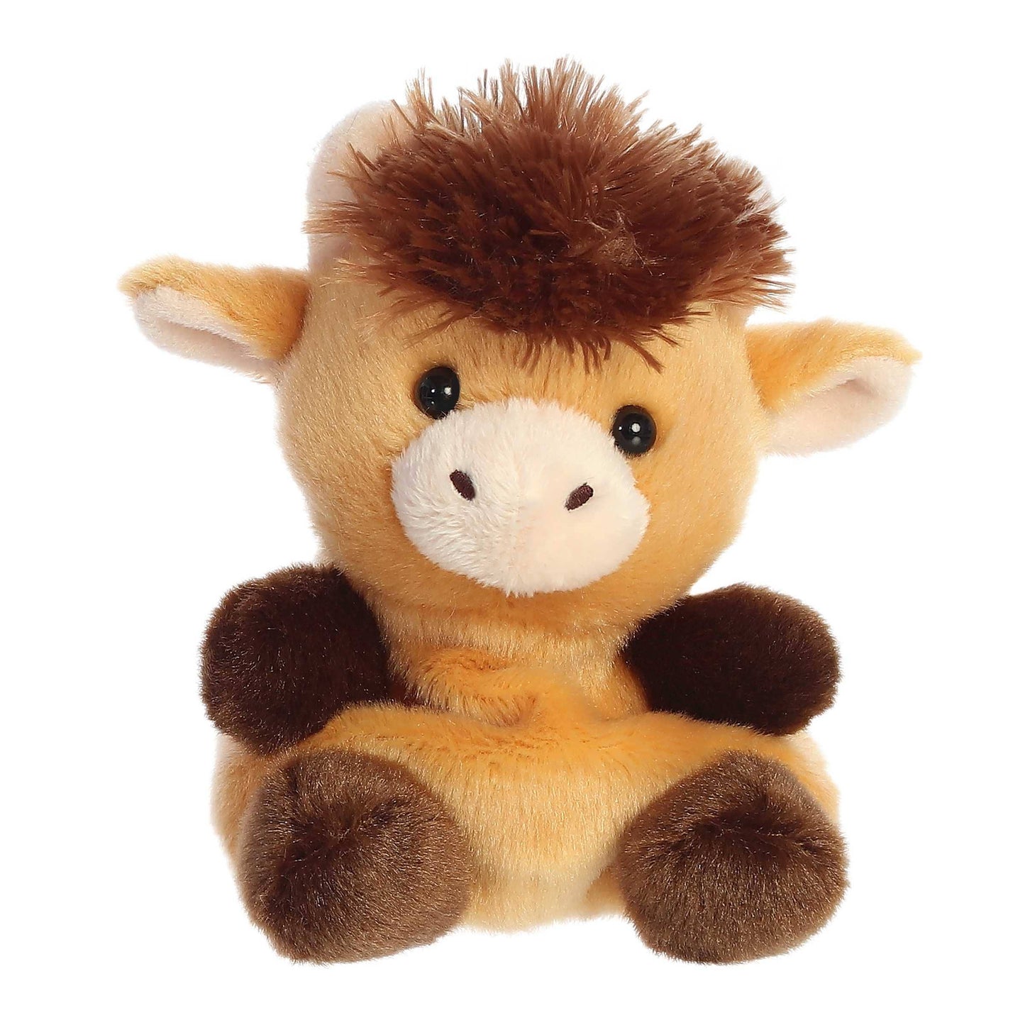 5" Plush Pal Hubert Highland Cow Palm Pals Stuffed Animal