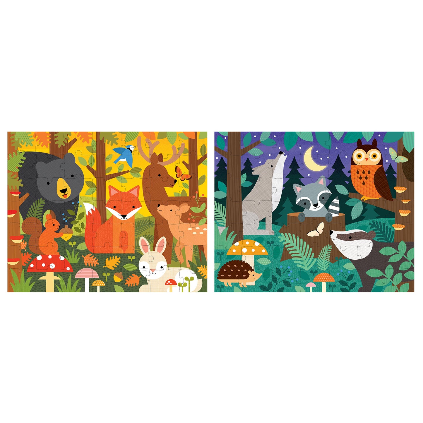 Two Sided Woodland Animal On-The-Go Puzzle