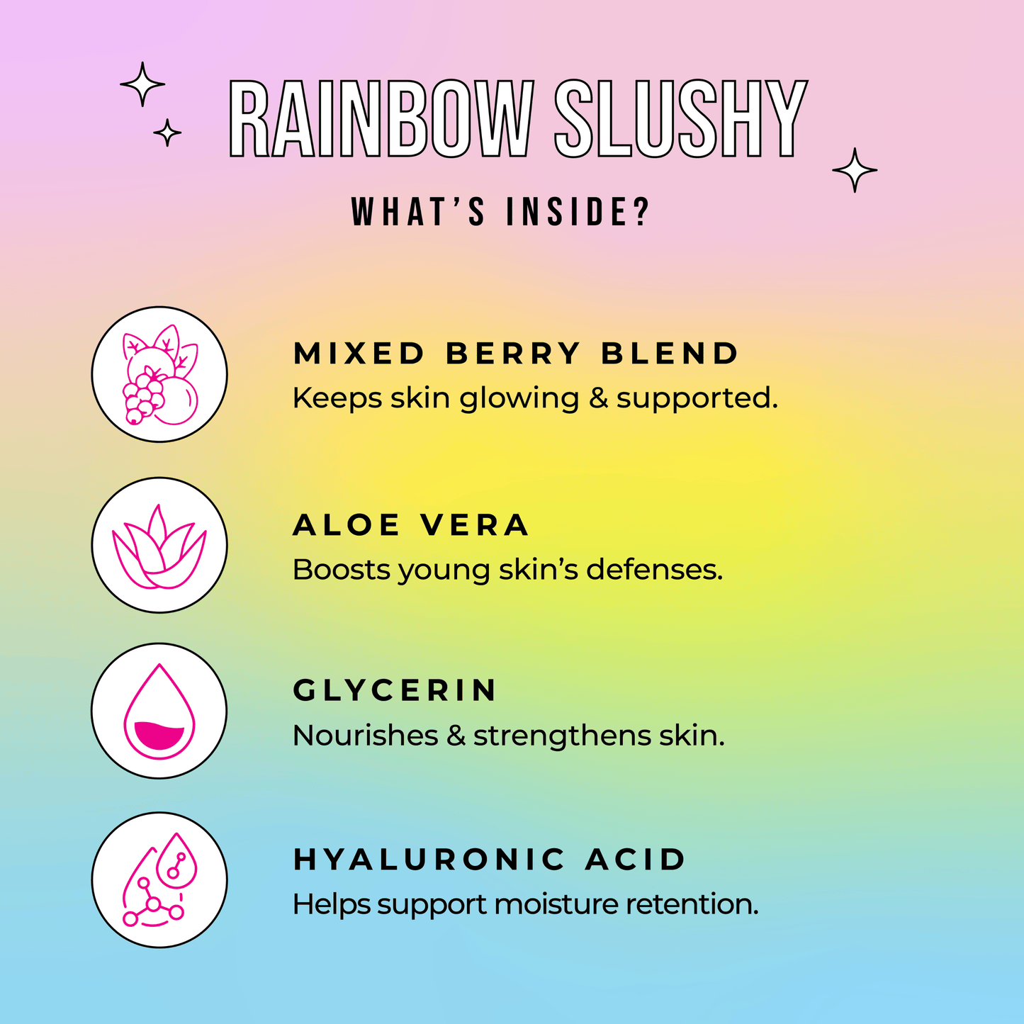 Rainbow Slushy Kid's Mask