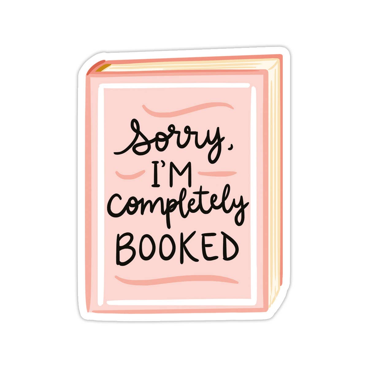 Completely Booked Vinyl Water Bottle Sticker