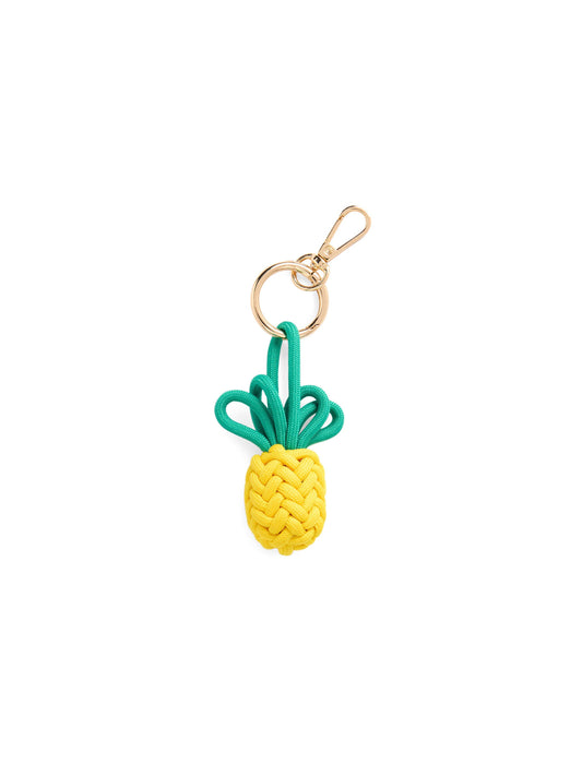 PINEAPPLE BAG CHARM/KEY RING,YELLOW