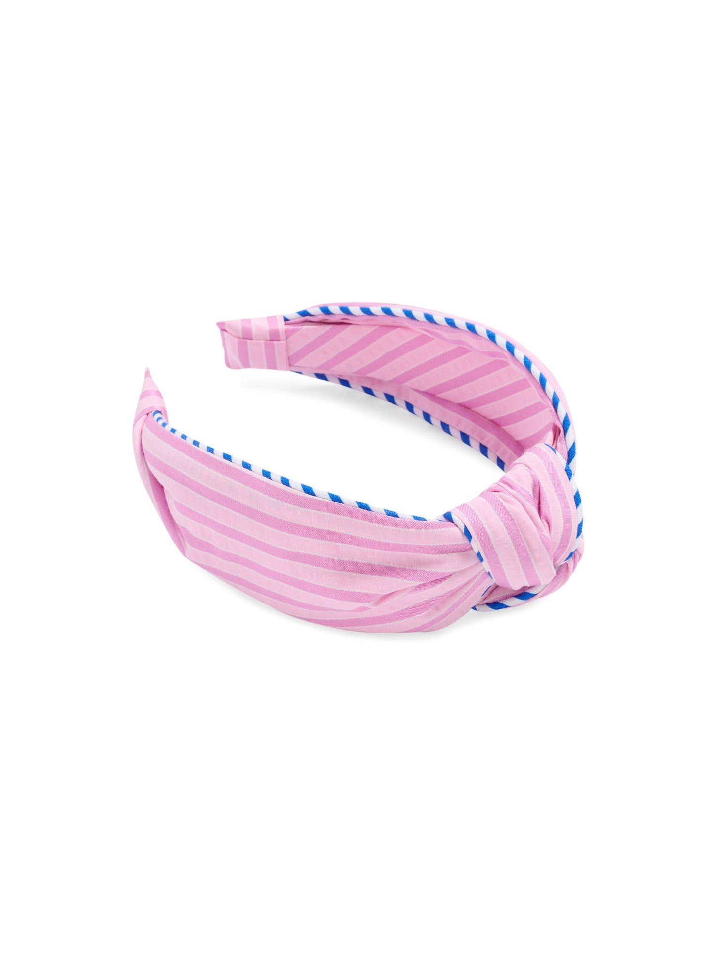 STRIPE KNOTTED HEADBAND: PINK