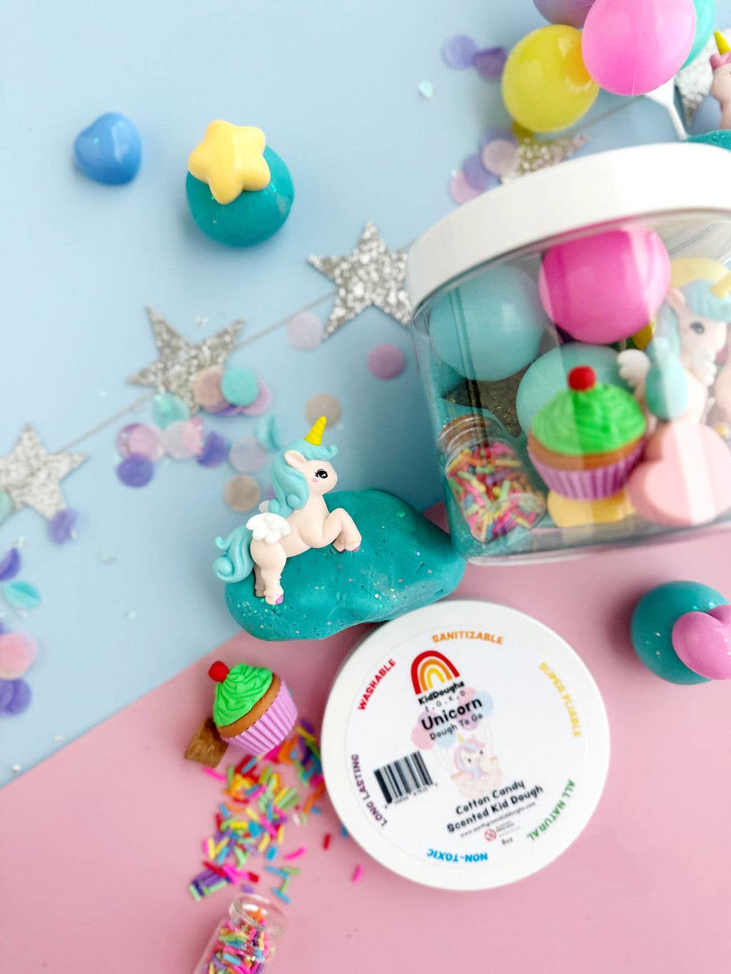 Unicorn Party Dough-To-Go - Large Jar
