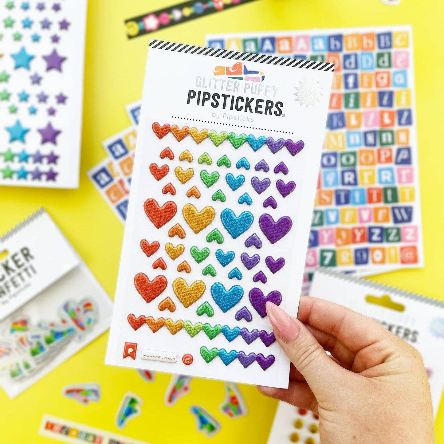 Puffy Heart Stickers